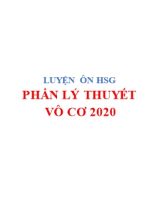 Luyện ôn học sinh giỏi - Phần lý thuyết vô cơ năm 2020